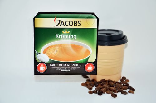 Klix Jacobs Krönung® Weiß mit Zucker Standardgröße (DK04)
